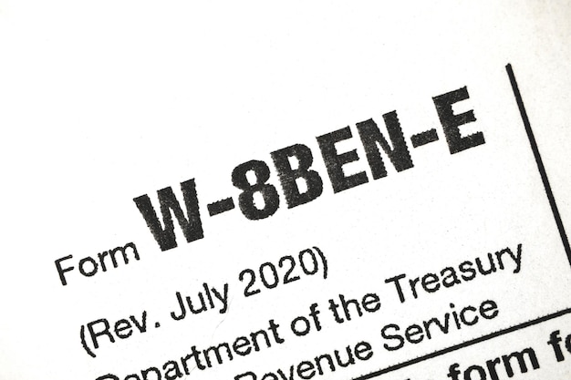 Formulario W-8BEN-E, W-8BEN para retención de impuestos, ciudadanos no estadounidenses