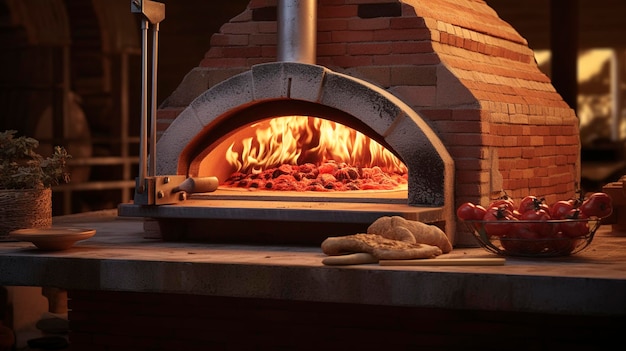 Forno de pizza artesanal a lenha