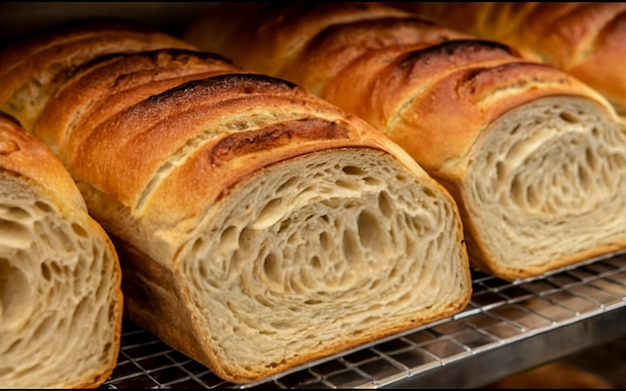 Forno tradicional de pão fresco cozido a quente Pão de tiro próximo loja de forno com pão delicioso