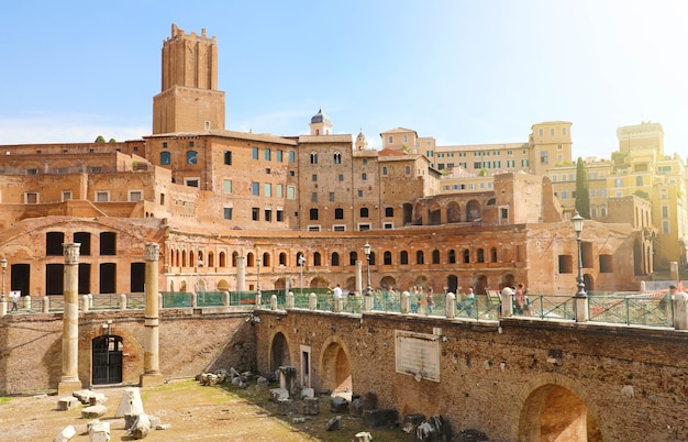 Foro y mercado de Trajano en Roma, Italia