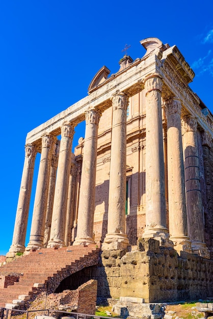 Foto foro romano la antigua y hermosa e increíble roma