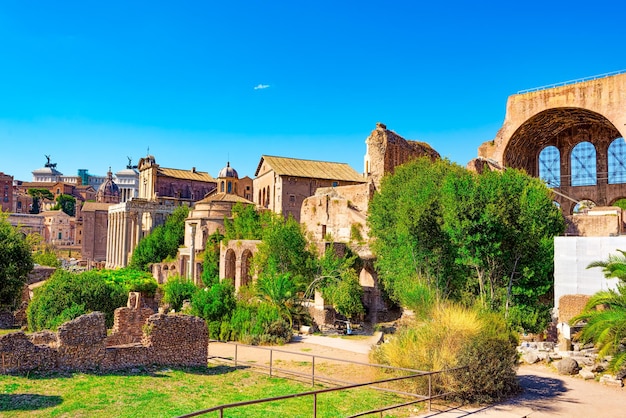 Foto foro romano la antigua y hermosa e increíble roma