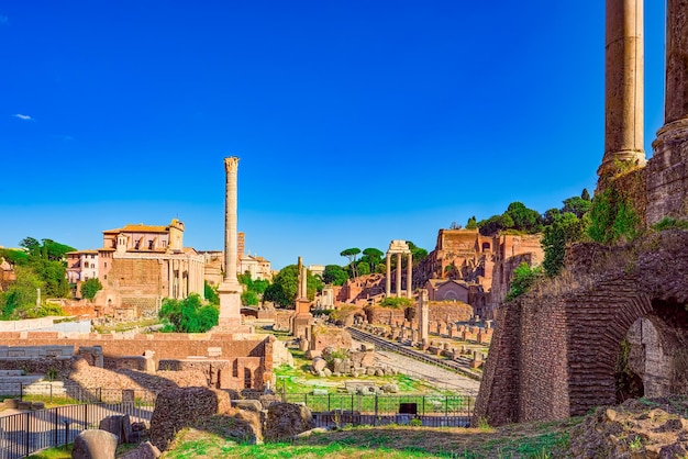 Foto foro romano la antigua y hermosa e increíble roma