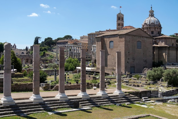 Foto el foro romano roma italia