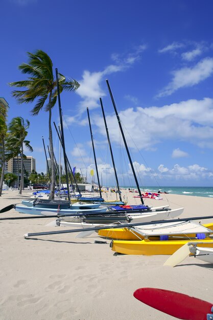 Fort Lauderdale, catamarã, praia, flórida