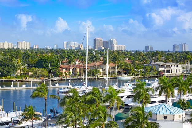 Fort Lauderdale Stranahan Fluss in Florida