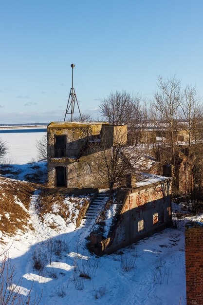 Fort Zverev Draufsicht Winter