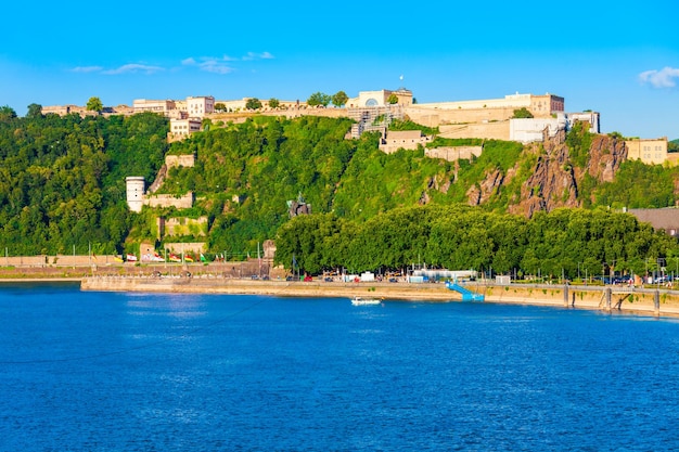 Fortaleza de Ehrenbreitstein em Koblenz Alemanha