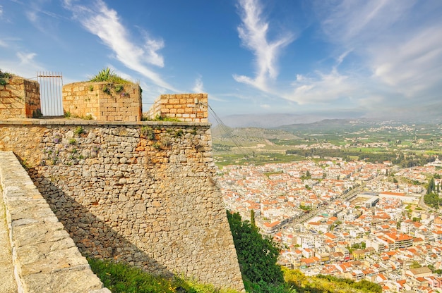 Fortaleza de Palamidi na colina Nafplio