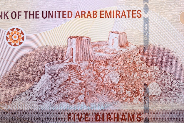 Fortaleza Dhayah del dinero de los Emiratos Árabes Unidos