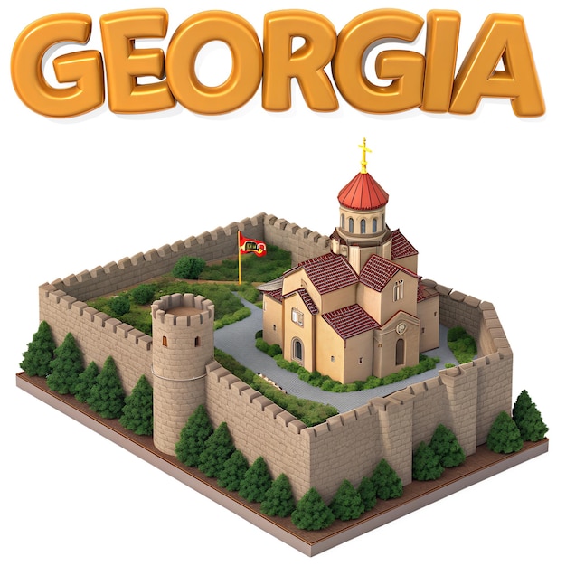 Fortaleza y iglesia de Georgia