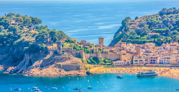 Fortaleza medieval de Tosa de Mar na Costa brava Espanha