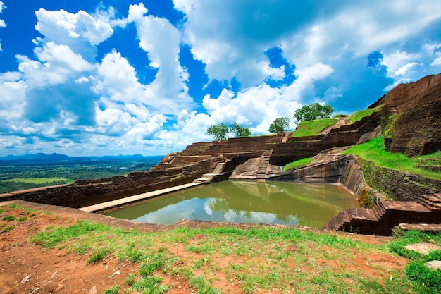 Fortaleza de la roca del león de Sigiriya en Sri Lanka