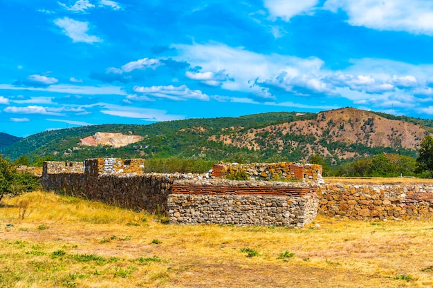 Fortaleza romana de Diana castrum, construida en 101 AD en Kladovo, Serbia oriental