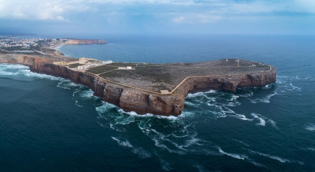 Fortaleza de Sagres en cabo en Portugal