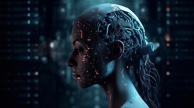 Fortgeschrittene künstliche Intelligenz für den zukünftigen Anstieg der technologischen Singularität mithilfe von Deep-Learning-Algorithmen. Generative KI