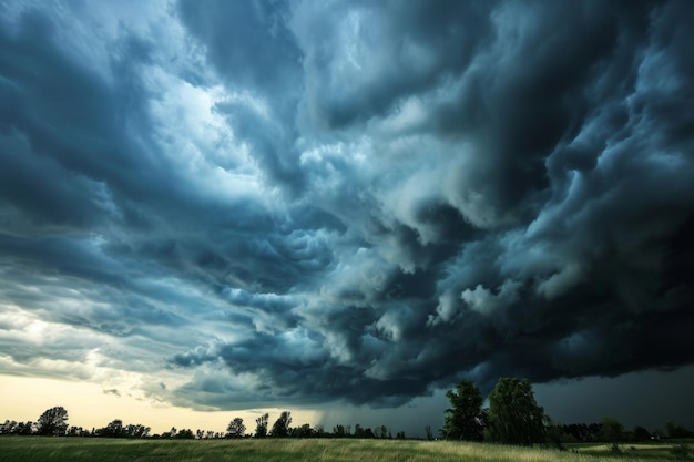 Fortgeschrittenes Wetterkontrollsystem zur Manipulation der Klima-KI generiert