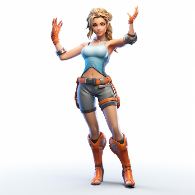 Foto fortnite reloaded women imagen png foto de alta calidad de personaje de juego femenino exótico en tpose