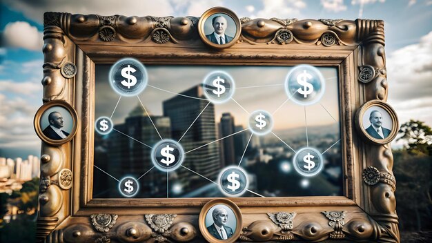 ForwardThinking AI Predictive Analytics in der Finanzstrategie Konzept mit Kostenmanagement Pfeil