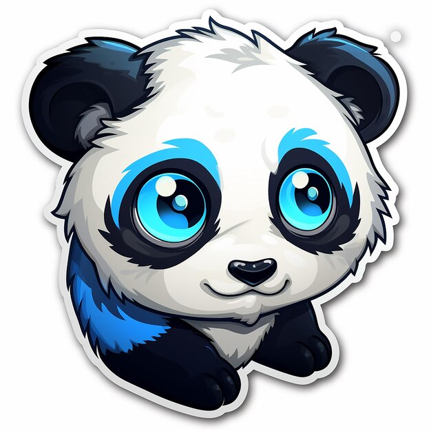 Foto foto 3d de panda de desenho animado feita com ia generativa