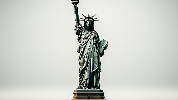 Foto 3D de um papel de parede da Estátua da Liberdade