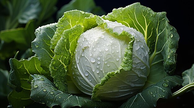 Foto foto en 3d del diseño de la coliflor