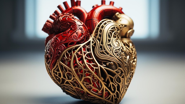 Foto 3D do coração