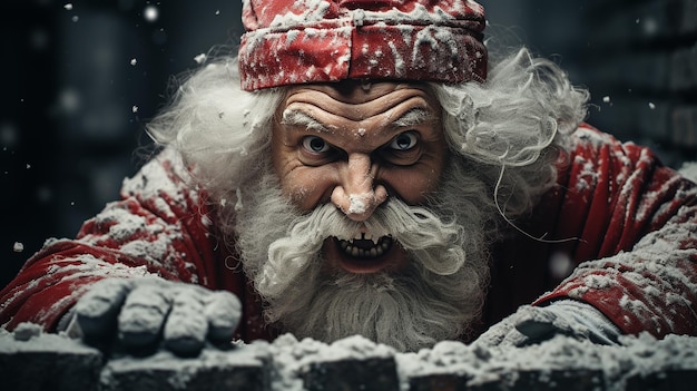 Foto 3D do papel de parede do Papai Noel