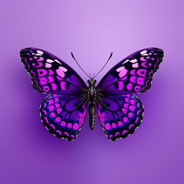 Foto en 3D de una hermosa mariposa hecha con IA generativa