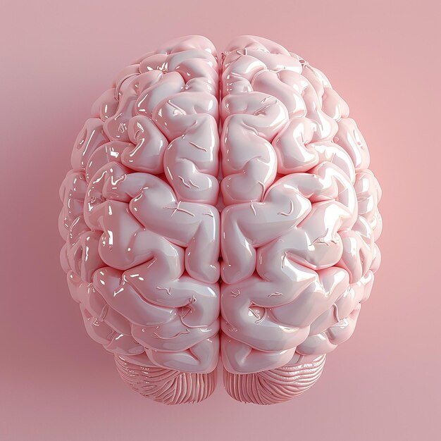 Foto en 3D de la imagen del cerebro