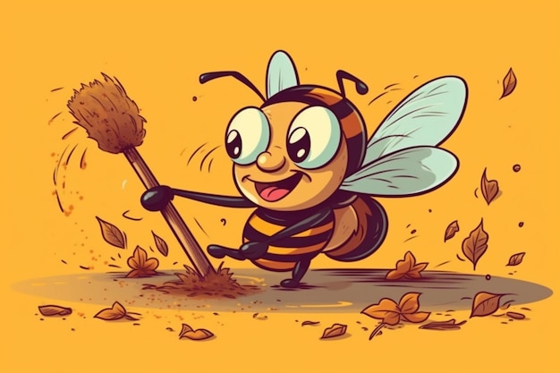 foto de abeja de dibujos animados