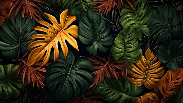 Foto-Abstrakt-Hintergrund mit tropischen Blättern