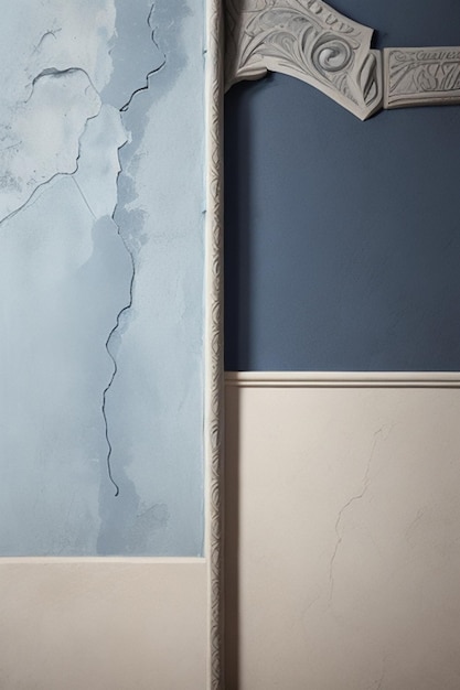 foto abstrato grunge decorativo relevo textura de parede de estuque azul marinho grande angular fundo colorido