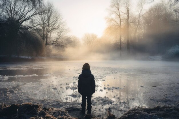 Foto de una actividad en invierno