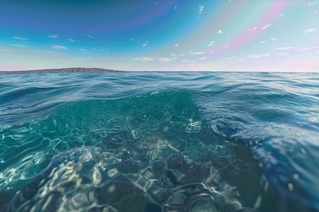 Foto de agua en un amplio océano.
