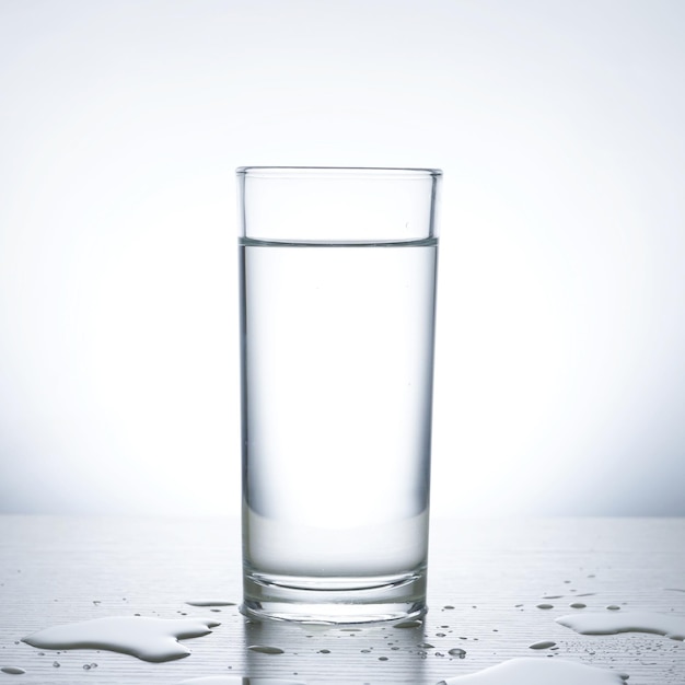foto de agua en un vaso