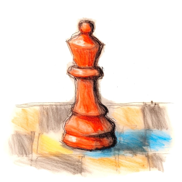 Foto una foto de ajedrez