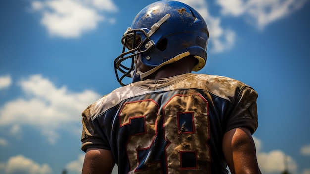 Foto American Football American-Football-Spieler im Profisportstadion