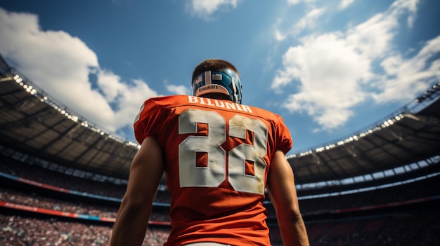 Foto American Football American-Football-Spieler im Profisportstadion