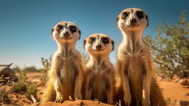 Una foto de un animal salvaje con el cielo de fondo