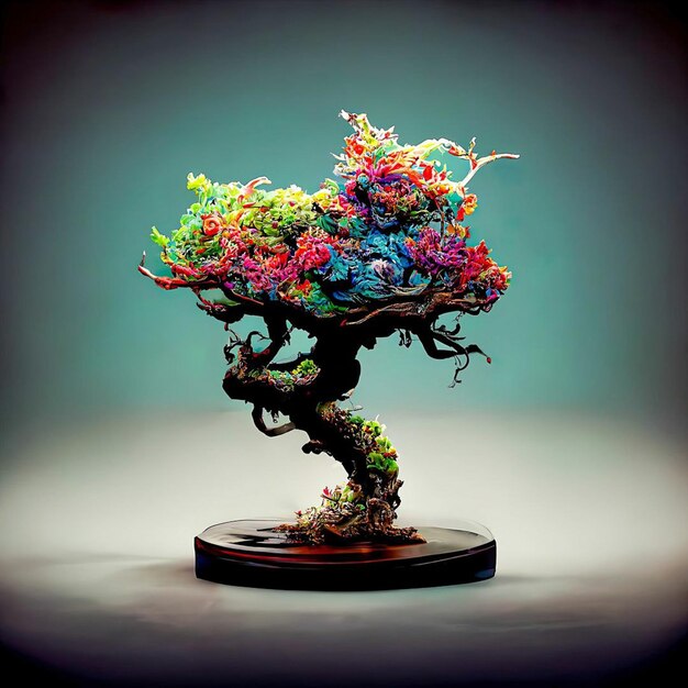 una foto de un árbol de bonsai con un fondo