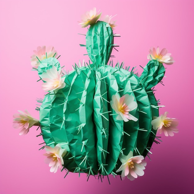 Foto foto de arriba en forma de pinata en forma de cactus