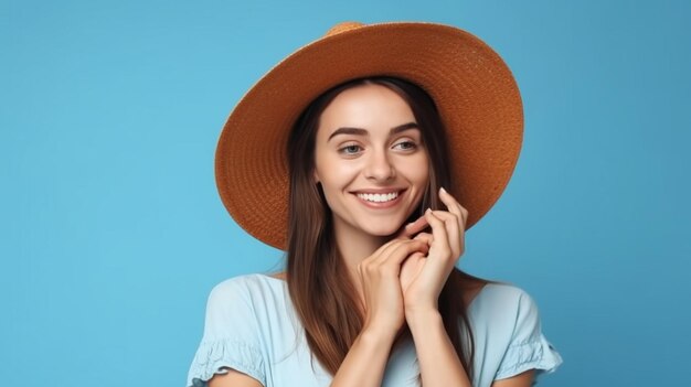 Foto de la atractiva, alegre y hábil muchacha.