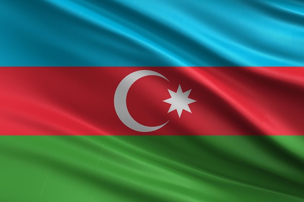 Foto de la bandera de Azerbaiyán