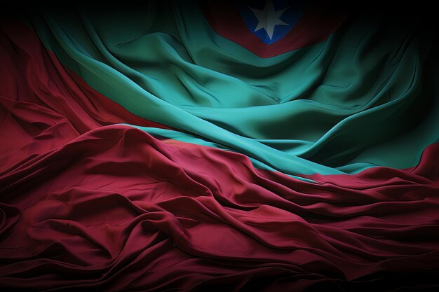 Foto de la bandera de Azerbaiyán