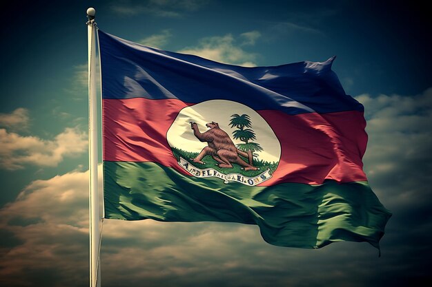 Foto de la bandera de Belice