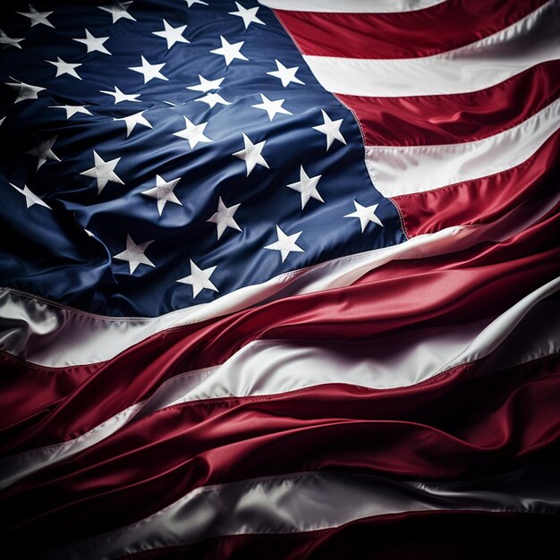 Foto de la bandera estadounidense para el día de los veteranos