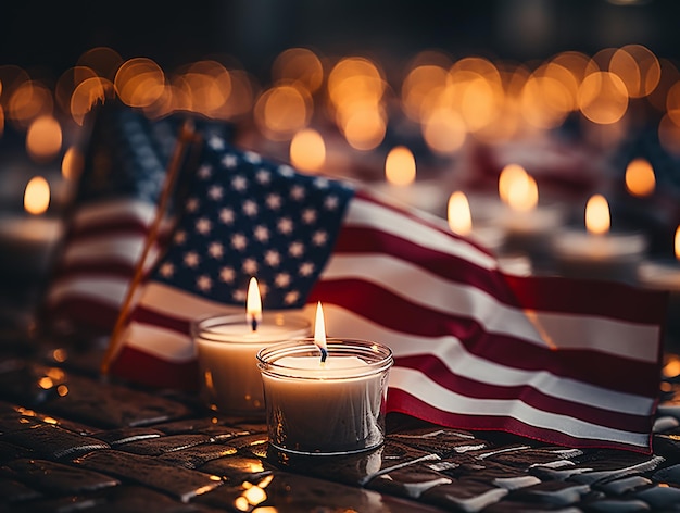 Foto de la bandera nacional americana