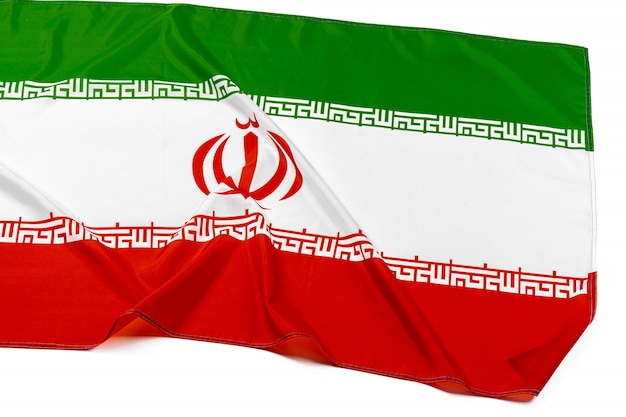 Foto de bandera de tela de Irán