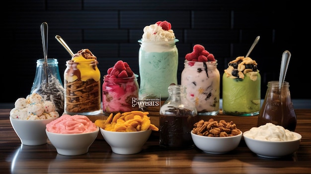 Una foto de la barra de helado Sundae